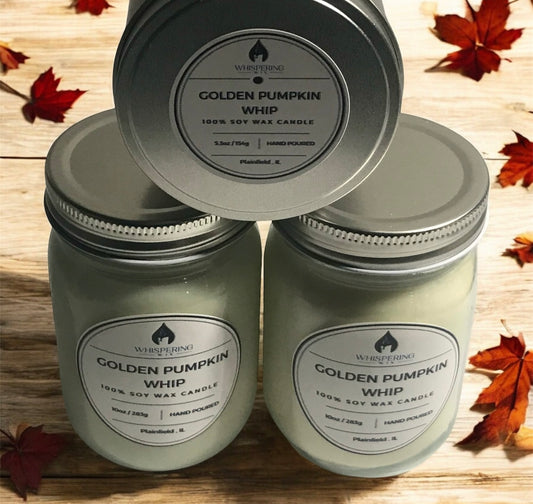 Golden Pumpkin Whip Candle